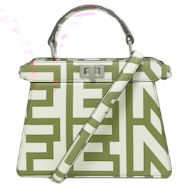 Fendi-Fendi Marc Jacobs Collaboration Peekaboo Handbag-White,Red