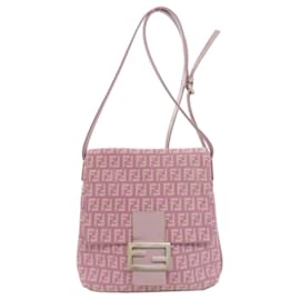 Fendi-Fendi Zucca Pattern Shoulder Bag-Purple