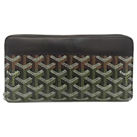 Goyard-Goyard Herringbone Pattern Long Wallet-Black