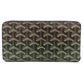 Goyard-Goyard Herringbone Pattern Long Wallet-Black