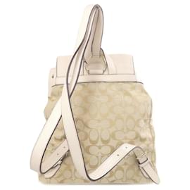 Coach-Coach Signature Backpack-White,Beige