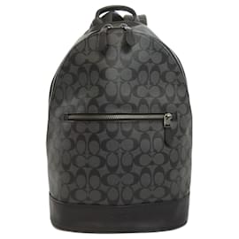 Coach-Coach F78756 Signature Backpack-Brown