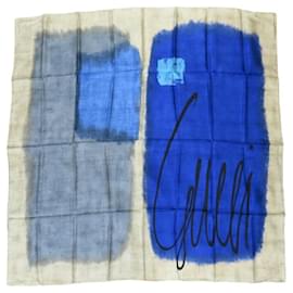 Gucci-Gucci Blurred Silk Scarf-Brown,Blue,Beige