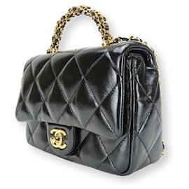Chanel-Sac à bandoulière Chanel Matelassé Mini Flap-Noir