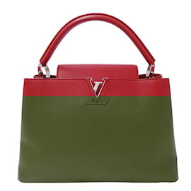 Louis Vuitton-Louis Vuitton Parnassus Capucines MM Handbag-Red