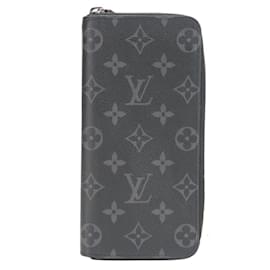 Louis Vuitton-Louis Vuitton Monogram Eclipse Long Wallet-Brown,Black
