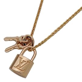 Louis Vuitton-Louis Vuitton Pink Gold Necklace-Golden