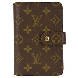 Billetera bi-fold Monogram Louis Vuitton Castaño