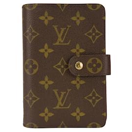 Louis Vuitton-Portefeuille bi-fold Monogram Louis Vuitton-Marron