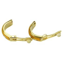 Hermès-Hermes Gold Clip Earrings-Golden,Yellow