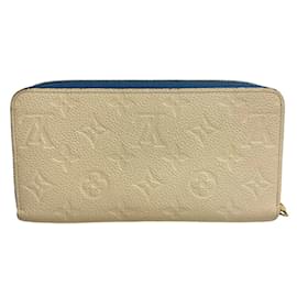 Louis Vuitton-Louis Vuitton Ivory Leather Long Wallet-Cream