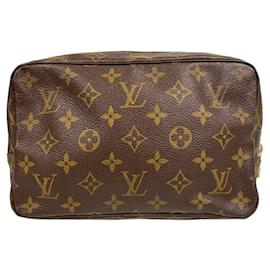 Louis Vuitton-Louis Vuitton Monogram Clutch Bag-Brown,Monogram