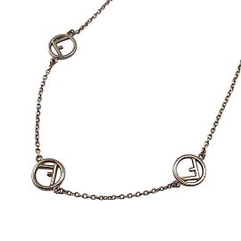 Collar choker de strass Fendi Plata