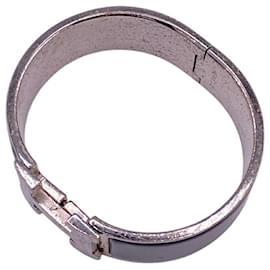 Hermès-Bracelet Hermès Click-Clack H GM-Noir,Argenté