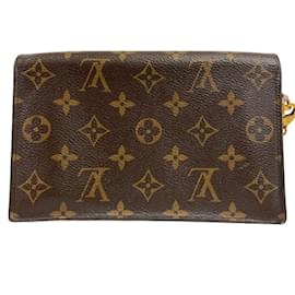 Louis Vuitton-Sac à épaule Portefeuille Flore Chain de Louis Vuitton-Marron,Rose