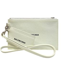Porta-moedas em couro Balenciaga 659783 Preto Branco
