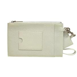 Balenciaga-Porte-monnaie en cuir Balenciaga 659783-Noir,Blanc