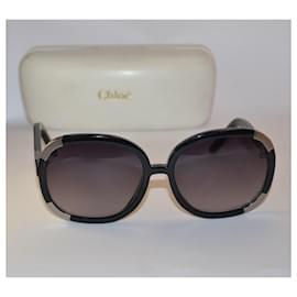 Chloé-sunglasses-Black,Silvery