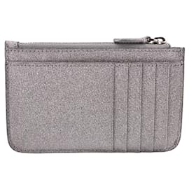 Balenciaga-Balenciaga Silver Coin Purse-Silvery
