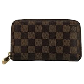 Louis Vuitton-Portefeuille bi-fold Damier marron Louis Vuitton-Marron