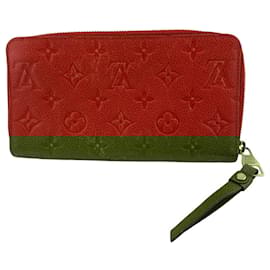 Louis Vuitton-Louis Vuitton Red Monogram Empreinte Long Wallet-Red