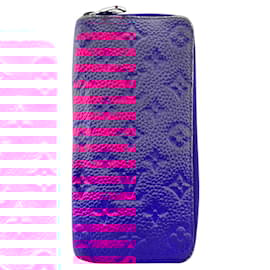 Louis Vuitton-Louis Vuitton Monogram Long Wallet-Pink,Blue