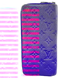 Louis Vuitton-Portefeuille long Monogram Louis Vuitton-Rose,Bleu