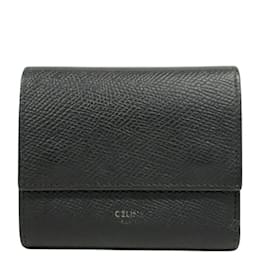 Céline-Celine Small Trifold Wallet-Black