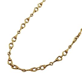 Céline-Celine Long Necklace Chain Triomphe High Gold Unisex-Golden