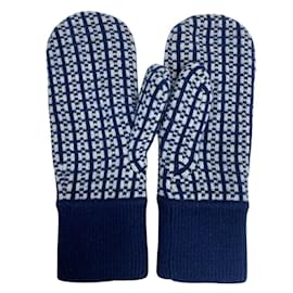 Hermès-Gants en cachemire navy Hermes-Bleu Marine