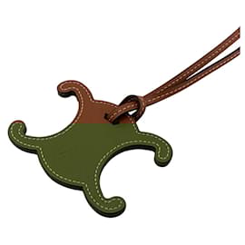 Céline-Celine Triomphe Charm Bag Horse Rodeo Brown-Brown