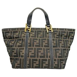 Fendi-Fendi Zucca High Handbag for Women-Khaki
