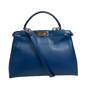 Fendi-Fendi Peekaboo Handbag-Blue