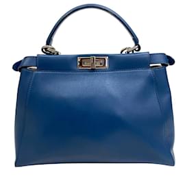 Fendi-Fendi Peekaboo Handbag-Blue