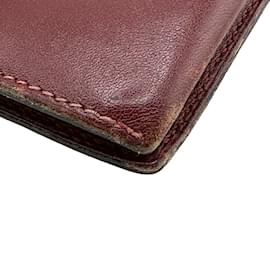 Hermès-Hermes Bearn Classic Bi-fold Wallet-Red,Dark red