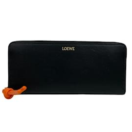 Loewe-Loewe Black and Orange Long Wallet-Black,Orange