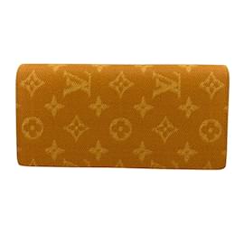 Louis Vuitton-Louis Vuitton Orange Leather Bi-Fold Wallet-Orange