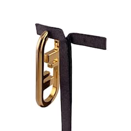 Fendi-Fendi Orlok Gold Stud Earring-Golden