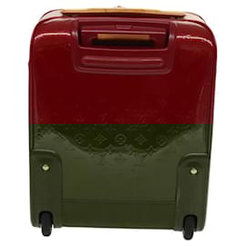 Louis Vuitton-LOUIS VUITTON Monogram Vernis Pegas 45 suitcase Pomme D'amour M91278 Auth MX153-Red