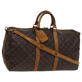 Louis Vuitton-LOUIS VUITTON Monogram Keepall Bandouliere 50 Boston Bag M41416 LV Auth 117904-Monogram