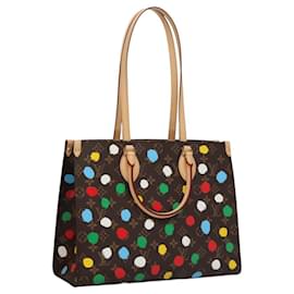 Louis Vuitton-LOUIS VUITTON Monogram Painted Dots On the Go MM Bag M46379 LV Auth BA1048SM-Monogramme