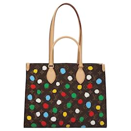 Louis Vuitton-LOUIS VUITTON Monogram Painted Dots On the Go MM Bag M46379 LV Auth BA1048SM-Monogramme