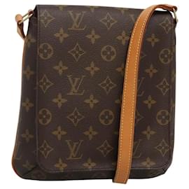 Louis Vuitton-LOUIS VUITTON Monogram Musette Salsa Sac à bandoulière court M51258 LV Auth 118098-Monogramme