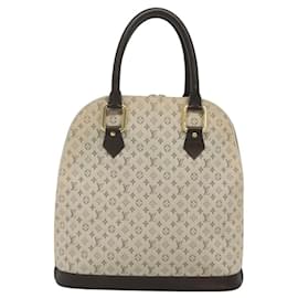 Louis Vuitton-LOUIS VUITTON Monogram Mini Alma Haut Sac à Main Khaki M92203 LV Auth ep8601-Kaki