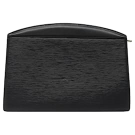 Louis Vuitton-LOUIS VUITTON Epi Trousse Crete Pouch Black M48402 LV Auth 118247-Black