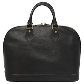 Louis Vuitton-LOUIS VUITTON Epi Alma Hand Bag Black M52142 LV Auth yk17797-Black