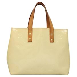 Louis Vuitton-LOUIS VUITTON Monogram Vernis Reade PM Sac à main Perle M91336 LV Auth 117705-Autre
