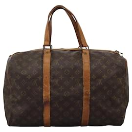 Louis Vuitton-LOUIS VUITTON Monogram Sac Souple 45 Boston Bag M41624 LV Auth bs24351-Monogramme