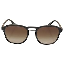 Prada-PRADA Sports Sunglasses plastic Dark Brown Auth 117654-Dark brown