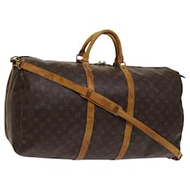 Louis Vuitton-LOUIS VUITTON Monogram Keepall Bandouliere 60 Boston Bag M41412 LV Auth 117825-Monogram